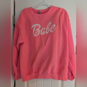 Hot pink Crew neck